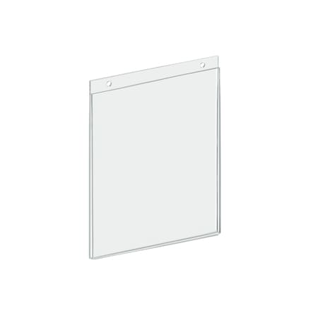 Azar Displays 8"W x 10"H Wall U-Frame w/ Holes, PK10 162718